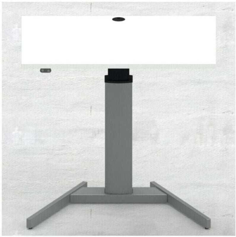 Elektrisch höhenverstellbarer Steh-Tisch 501-19 100x80cm Weiß mel., 68-120cm - Stier