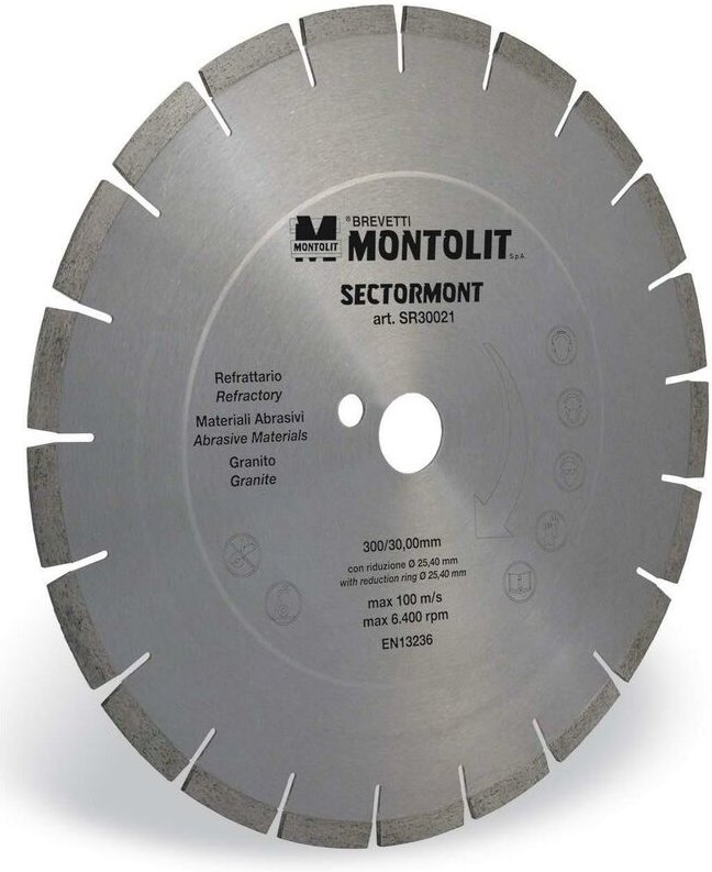 Diamantscheibe 350 Mm Fž£r Schamottestein Schleifmittel Granit Porphyr Montolit Sectormont Sr35025