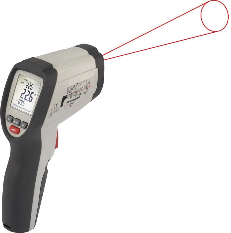 Voltcraft - ir 800-20C Infrarot-Thermometer Optik 20:1 -40 - +800 °c Pyrometer