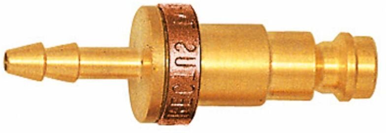 Unverwechselbare Einstecktülle nw 5, ms blank, Tülle lw 6, braun - Riegler