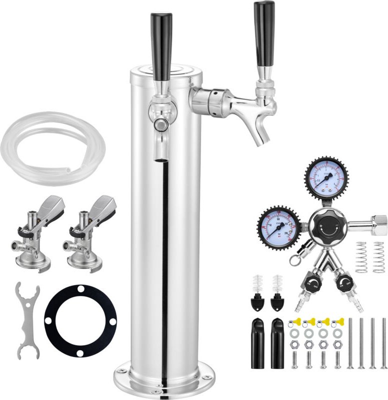 Bierturm-Set mit zwei Wasserhähnen– Perfektes Ausschenken für Ihre Party. Dieses Kit ist ein Muss für jede Zusammenkunft...