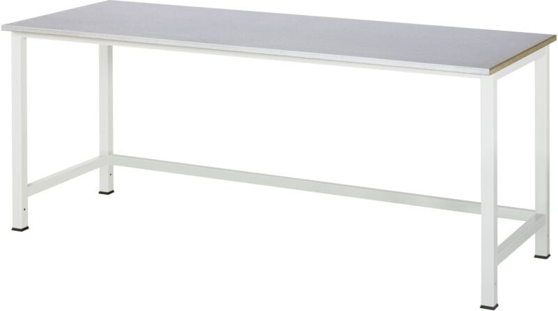 Werktisch Stahlblechbelag-Platte BxTxH 2000x800x825 mm - RAU