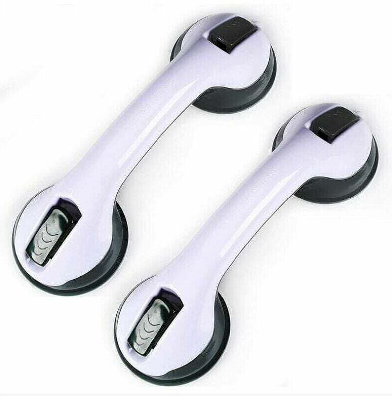 2-teiliger Duschgriff mit Saugnapf, Badewannengriff aus Kunststoff (kein Bohren erforderlich), für Badezimmer, Kinder un...