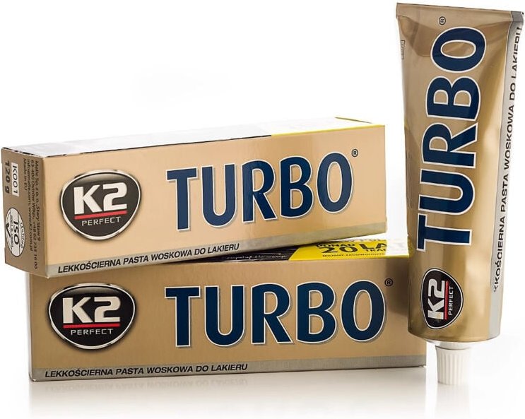 Thumbnail - Leicht abrasive Wachspaste K2 TURBO Polierpaste für Lack 120g