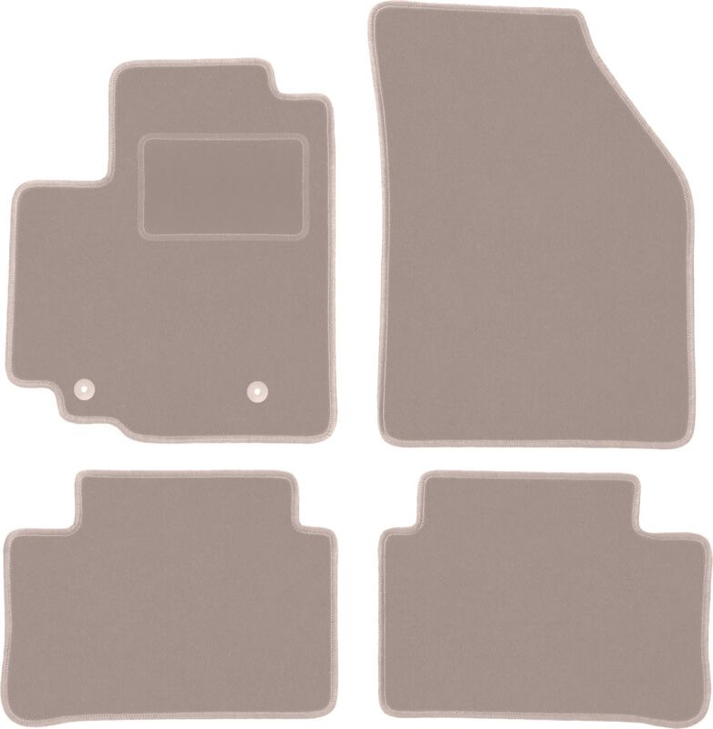 Beige Veloursmatten für: Opel Agila B Fließheck (2008-2014)