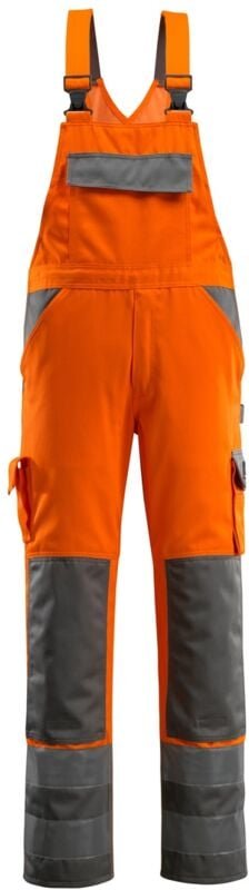 Thumbnail - Safe compete Warnlatzhose mit Knietaschen Barras Gr. 90C60 orange/anthrazit - Mascot