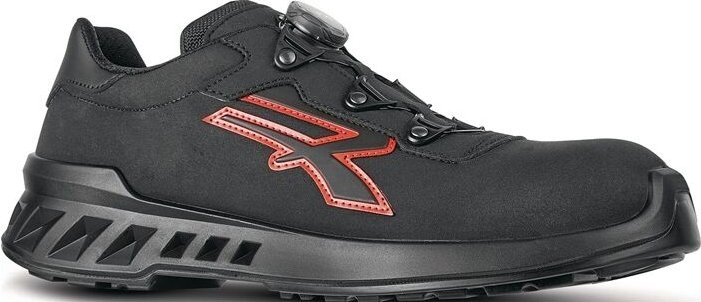 Sicherheitshalbschuhe caesar S3 src ci esd - Schwarz/Rot 42