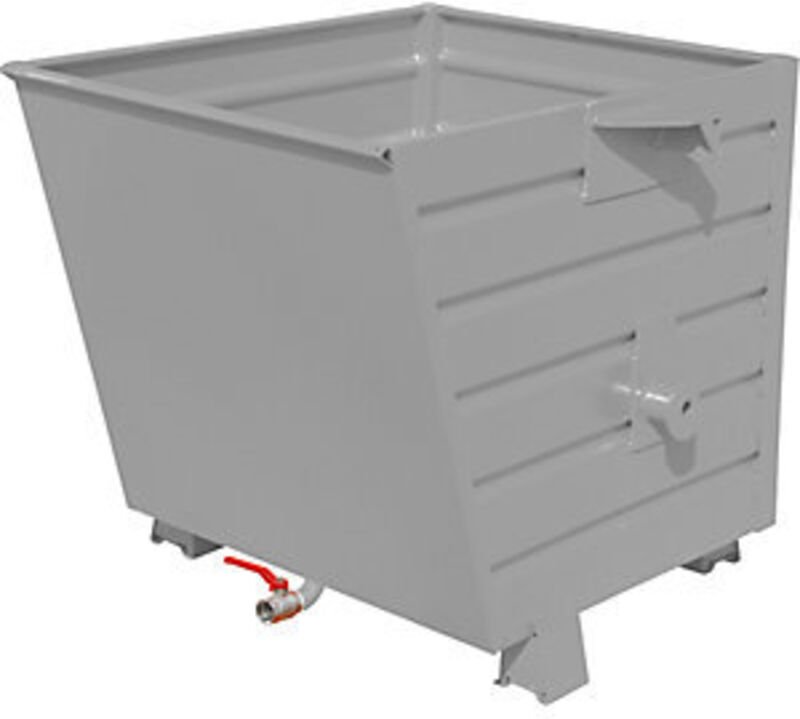 Bauer Späne-Stapelkipper BSS 55, lackiert, Mausgrau