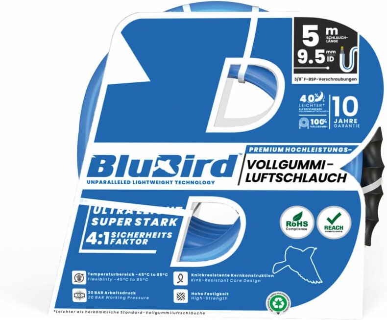 Riegler Werkstattschl.-Set »BluBird«, Schnellverschlusskpl., Ø15,5x9,5,5m