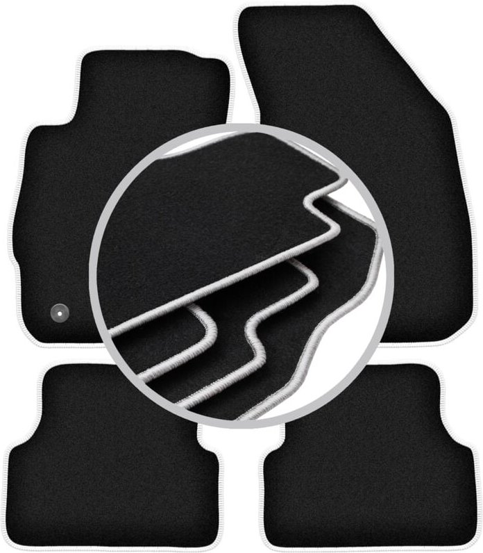 CARLUX-SILVER Autofußmatten für: Chevrolet Aveo II T300 Fließheck, Limousine (2011-)