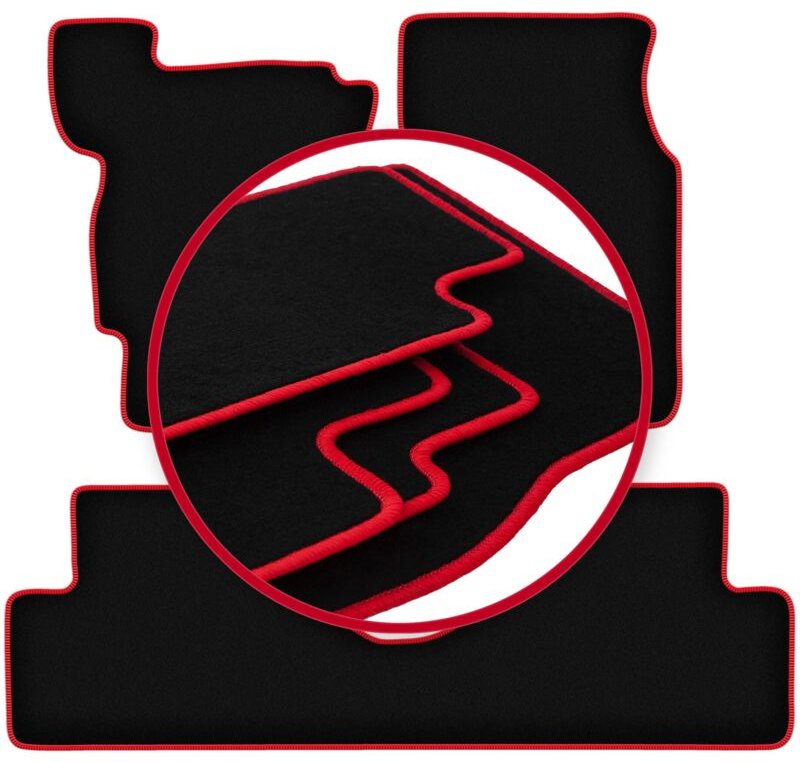 CARLUX-RED Auto-Fußmatten für: Honda Concerto Liftback (1988-1994)