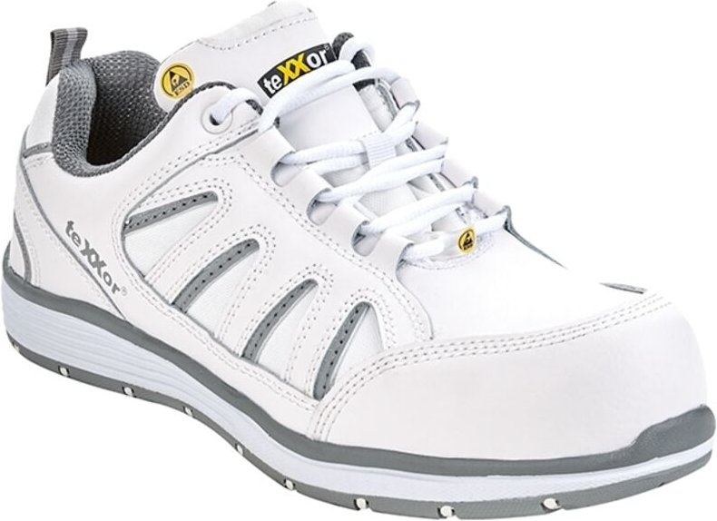 Thumbnail - teXXor® S3-ESD-Sicherheitshalbschuhe AVIGNON, Weiß/Grau