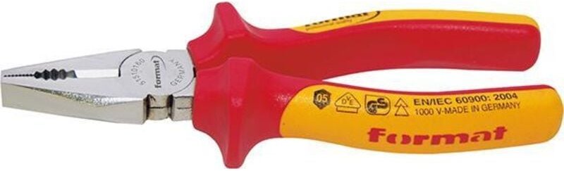 FORMAT Kombizange DIN5244 Harter Draht=1600N/mm2 VDE 160mm