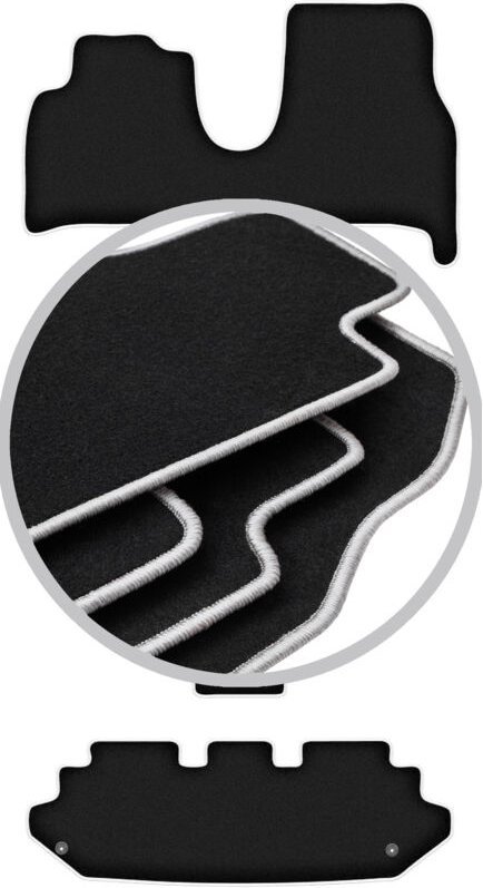 CARLUX-SILVER Autofußmatten für: Citroen C8 7-Sitzer (2002-2014)