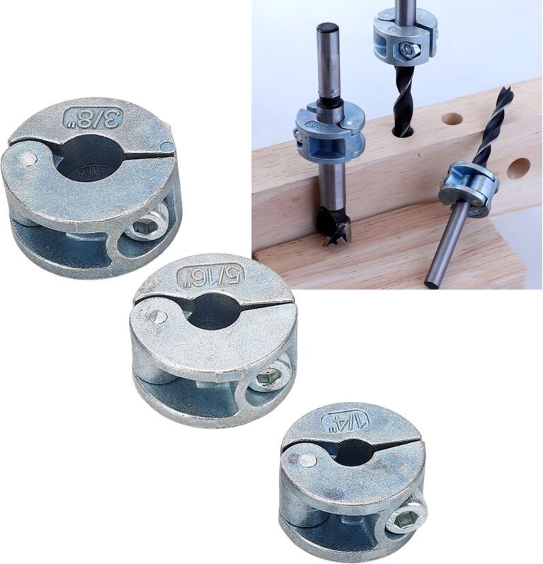 Ugreat - Stück Bohrtiefenanschlagring aus Zinklegierung mit offenem Sechskantschlüssel