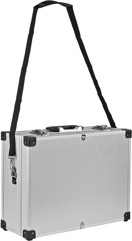 Dema - Alukoffer Alu Werkzeugkoffer 45x36x16 cm xl leer Werkzeugtasche Pilotenkoffer