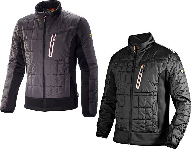 Diadora - Utility Leicht gepolsterte Tech Arbeitsjacke - xs - Schwarze - Schwarze