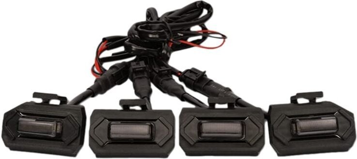 Tlily - 4PCS Auto led Front Grill Lichter Externe Lampe Rauch Zubehör