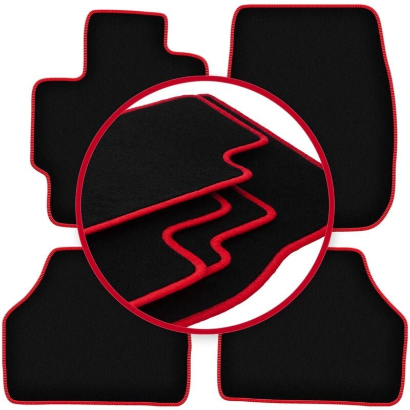 CARLUX-RED Autofußmatten für: Mazda Premacy I Minivan (1999-2005)