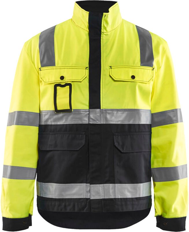 Hochsichtbare Arbeitsjacke 4023 - Neon Gelb/Schwarz 6XL