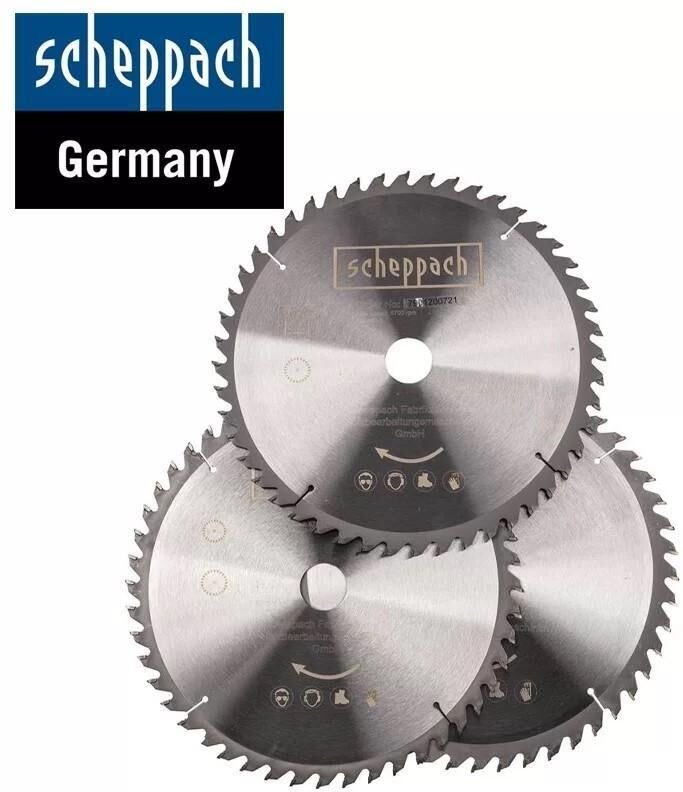 Scheppach - Multifunktionssägeblätter Profi 3er-Set 255mm Kappsäge Zugsäge HM110MP