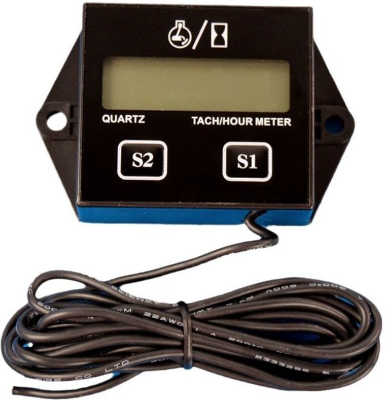 Digitaler Drehzahlmesser, Wartungserinnerung, austauschbare Batterie, automatische Abschaltung, Verwendung für ztr Rasen...