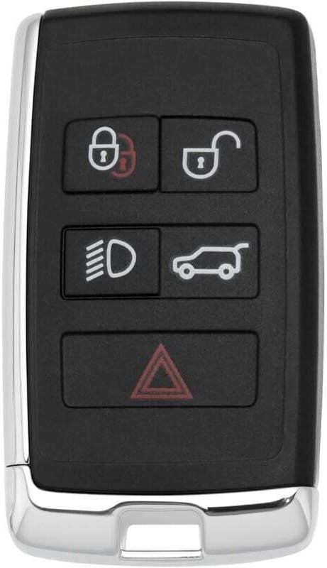 x 5-Tasten-Fernschlüsselgehäuse, kompatibel mit Range Rover Evoque Sport L551 L405 2018, Schwarz