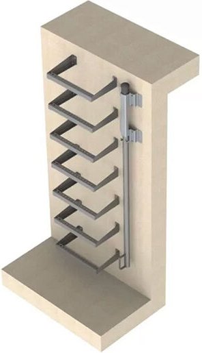 4 Steigbügeln - Steighöhe 1.00m - EC-PUITS-AC-100