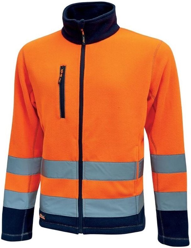 Hochsichtbare Arbeitsfleecejacke BOING - Neonorange 3XL