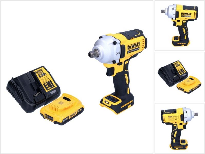 Dcf 892 D1 Akku Schlagschrauber 18 v 812 Nm 1/2' Brushless + 1x Akku 2,0 Ah + Ladegerät - Dewalt