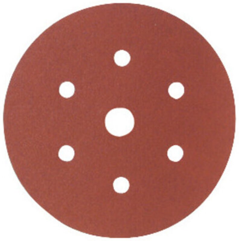 Papier-Klett-Schleifscheibe (a) Lochung 6fach + 1,⌀ 150 mm, Körnung: 180 - Starcke