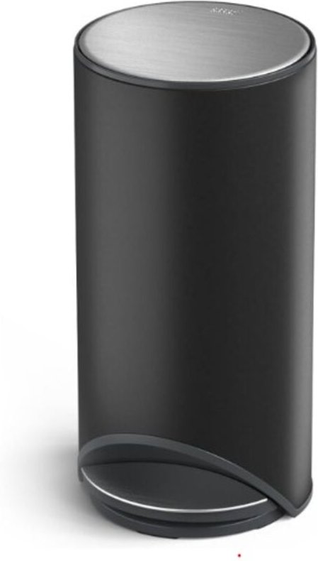 Joseph Joseph Arc Pedal Bin of 30L mit Innenfach Bags - Modernes Design in Schwarz Charcoal, ideal für kleine Räume