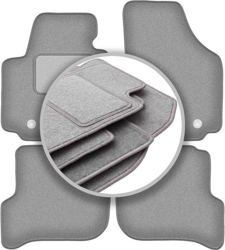 Graue Automatten für: Seat Altea Minivan (2004-08.2008)