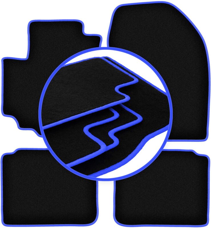 CARLUX-BLUE Auto-Fußmatten für: Suzuki SX-4 S-Cross FL Crossover (2018-)