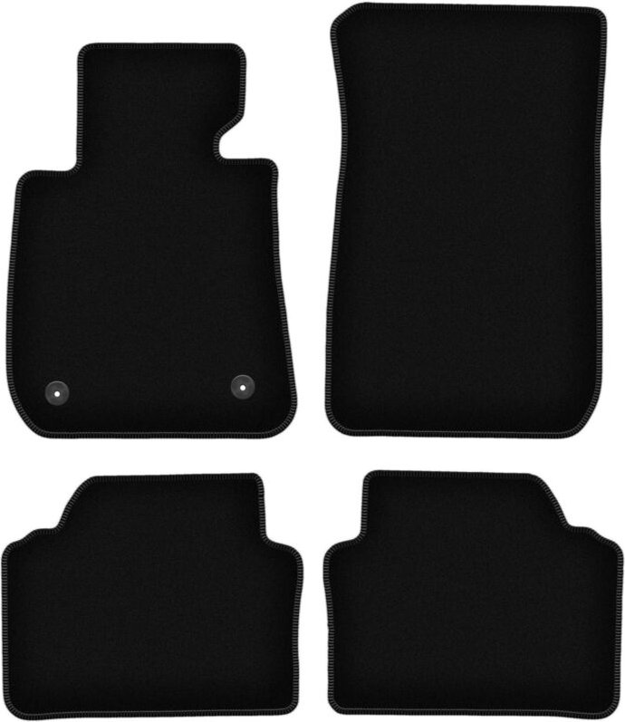 BASIC schwarze Veloursmatten für: BMW 3 E90 Limousine (2004-2011)