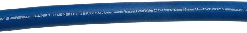 Reinigungsschlauch lmd nbr, blau, 19x6mm, 40m Semperit