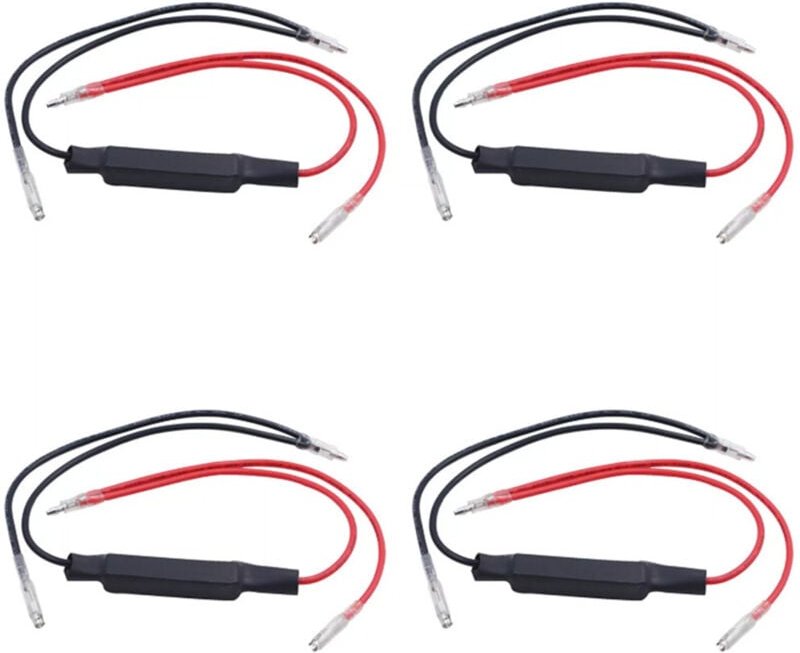 Thumbnail - Motorrad-LED-Blinker, 4 Stück, 12 v, Motorrad-Blinker, Blinker, Widerstandsadapter, Blitz, Fehler beheben (10 w) - Ahlse...