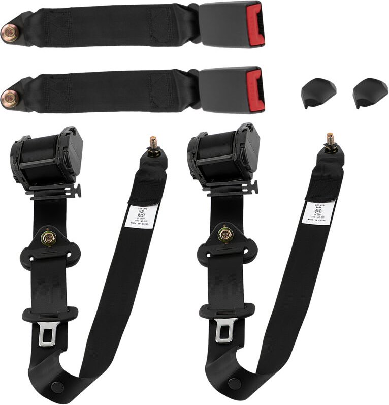 BFO - 2x 3 Punkt Automatikgurt Sicherheitsgurt Universal Gurtpeitsche 300cm E-Prüfung