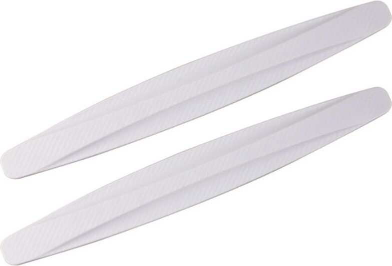 Lot de 2 Universel De Voiture Avant Coin Arrière Bumper Guard Protector Fibre De Carbone Anti-collision Bande Autocollan...