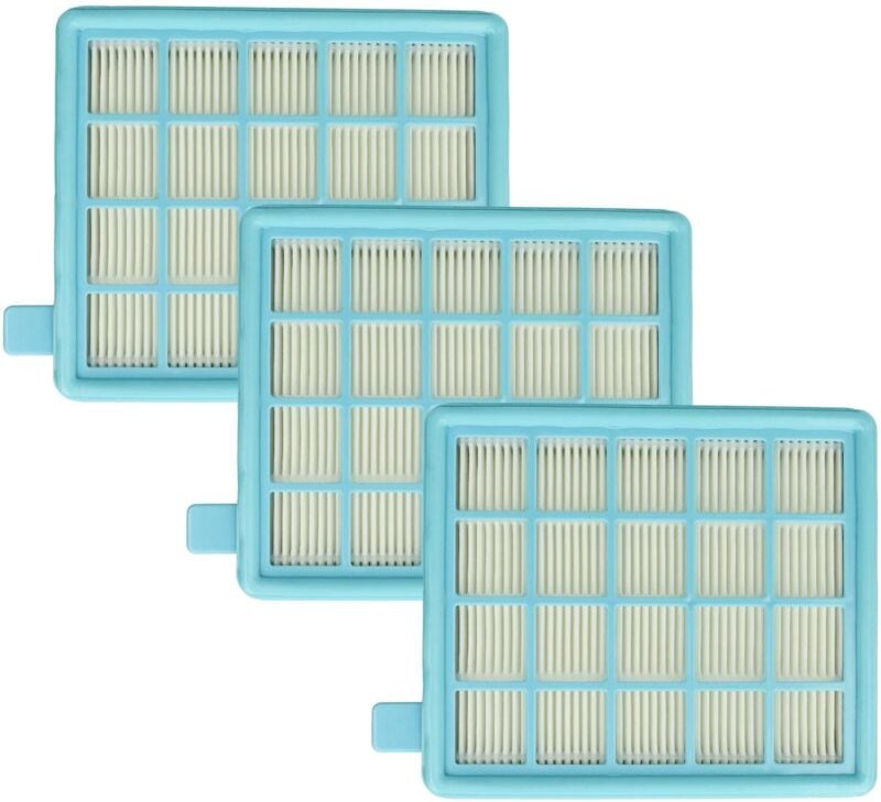 vhbw Filterset 3x Staubsaugerfilter kompatibel mit Philips PowerProCompact FC8472/01, FC8472/61, FC8472/71 Staubsauger ...