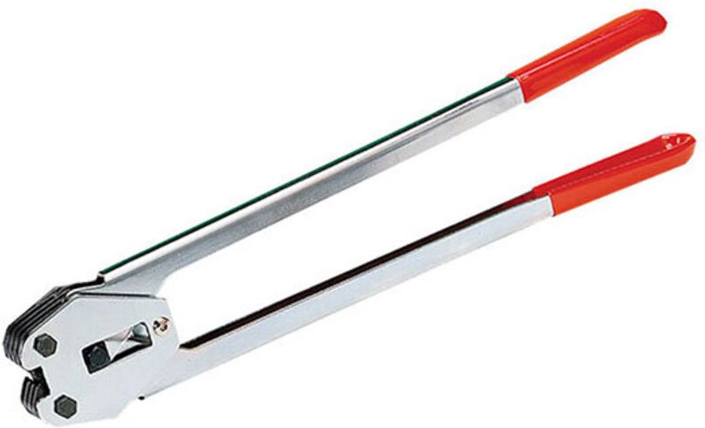 Crimpzange für offene Gabelköpfe für 19 mm PP- und PET-Bänder - C3016