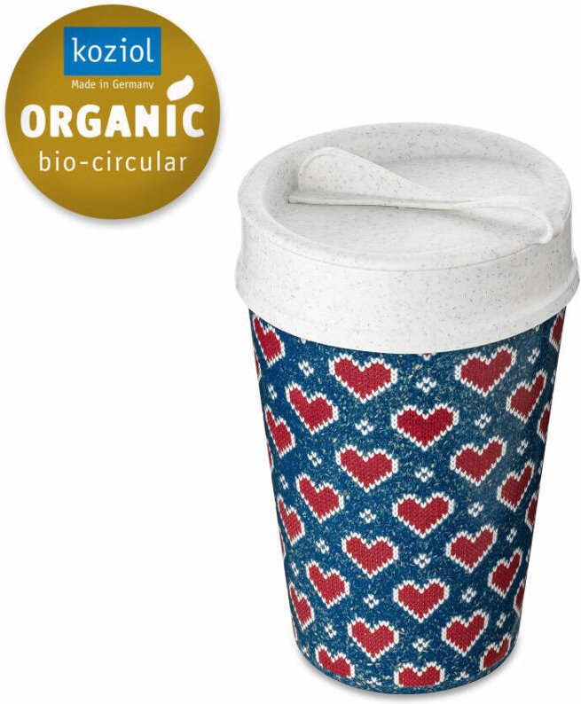 Thumbnail - Koziol - Coffee to go Becher iso to go, 400 ml, geometrisches Muster