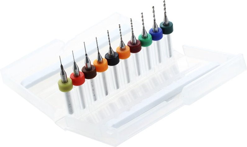 Thumbnail - Box 10x 0,3-1,2mm pcb Kleine Bohrer Bohrer Bohren