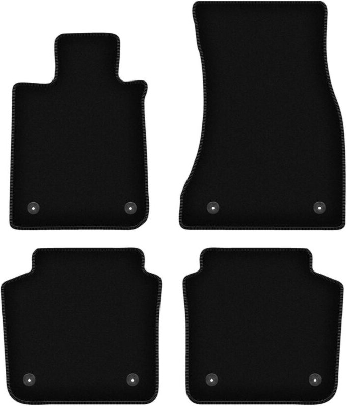 BASIC schwarze Veloursmatten für: BMW 7 G12 Limousine lang (2015-)