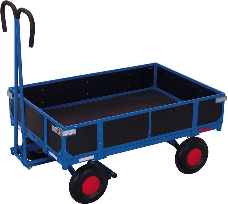 VARIOfit Handpritschenwagen mit Bordwand und Vollgummibereifung 985x680mm