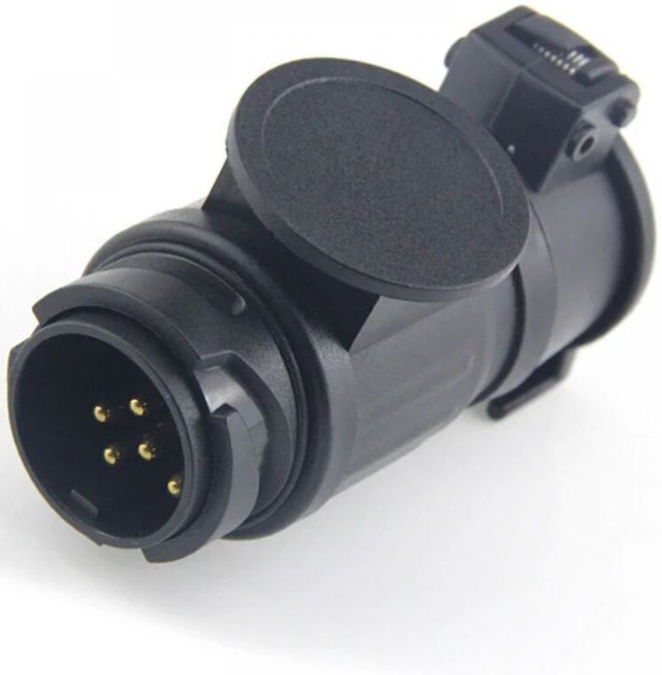13P AUF 7P Anhängeradapter für Standard-Eurostecker Anhängerkupplung LKW Caravan Steckdose Elektrischer Steckverbinder