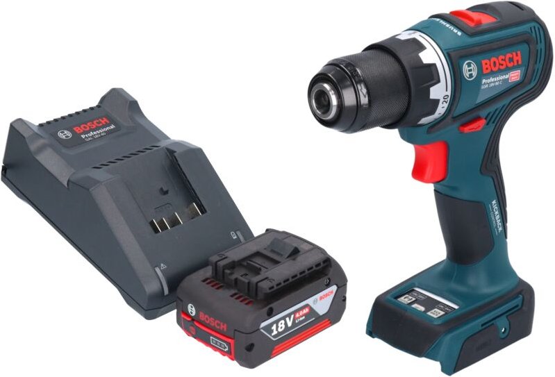 Bosch gsr 18V-90 c Professional Akku Bohrschrauber 18 v 64 Nm Brushless + 1x Akku 4,0 Ah + Ladegerät