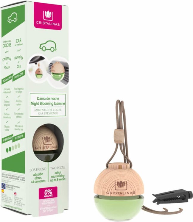 Crystalline Car Lufterfrischer Night Blooming Jasmine 6ml Lufterfrischer de Lüftungsclip de