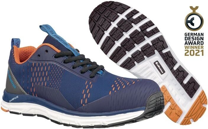 Thumbnail - Sicherheitsschuh AER55 impulse blue low Größe 44 blau/orange ( 4300700864 ) - Albatros