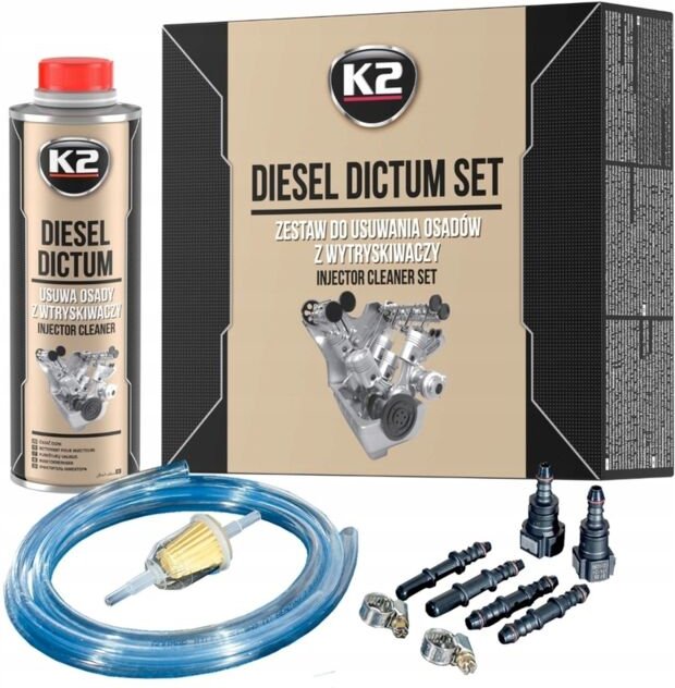 K2 Diesel Dictum W324 Injektor-Reinigungsset 500 ml